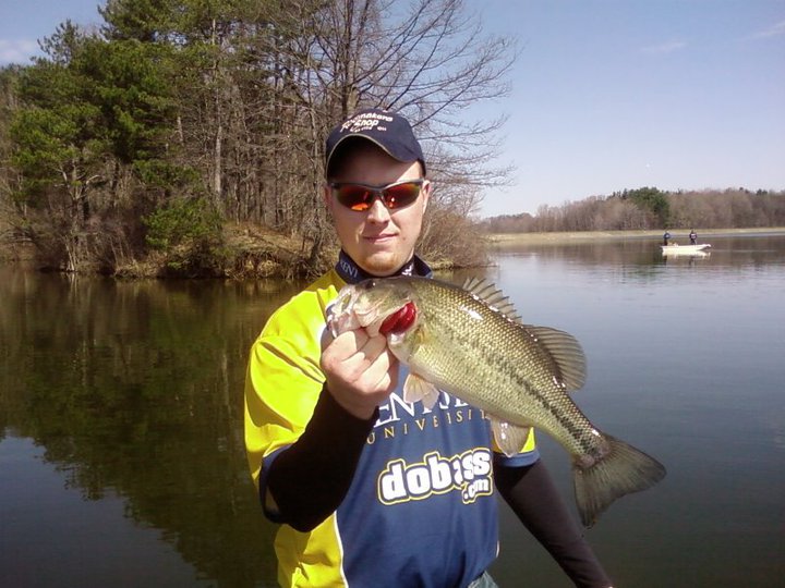 Ohio bass fishing tournaments with the Kent State University bass team